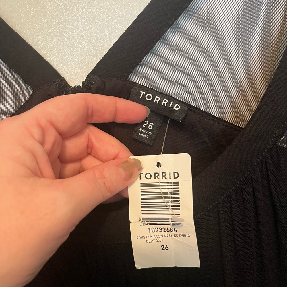NWT Torrid midi mesh swing dress - Picture 6 of 8